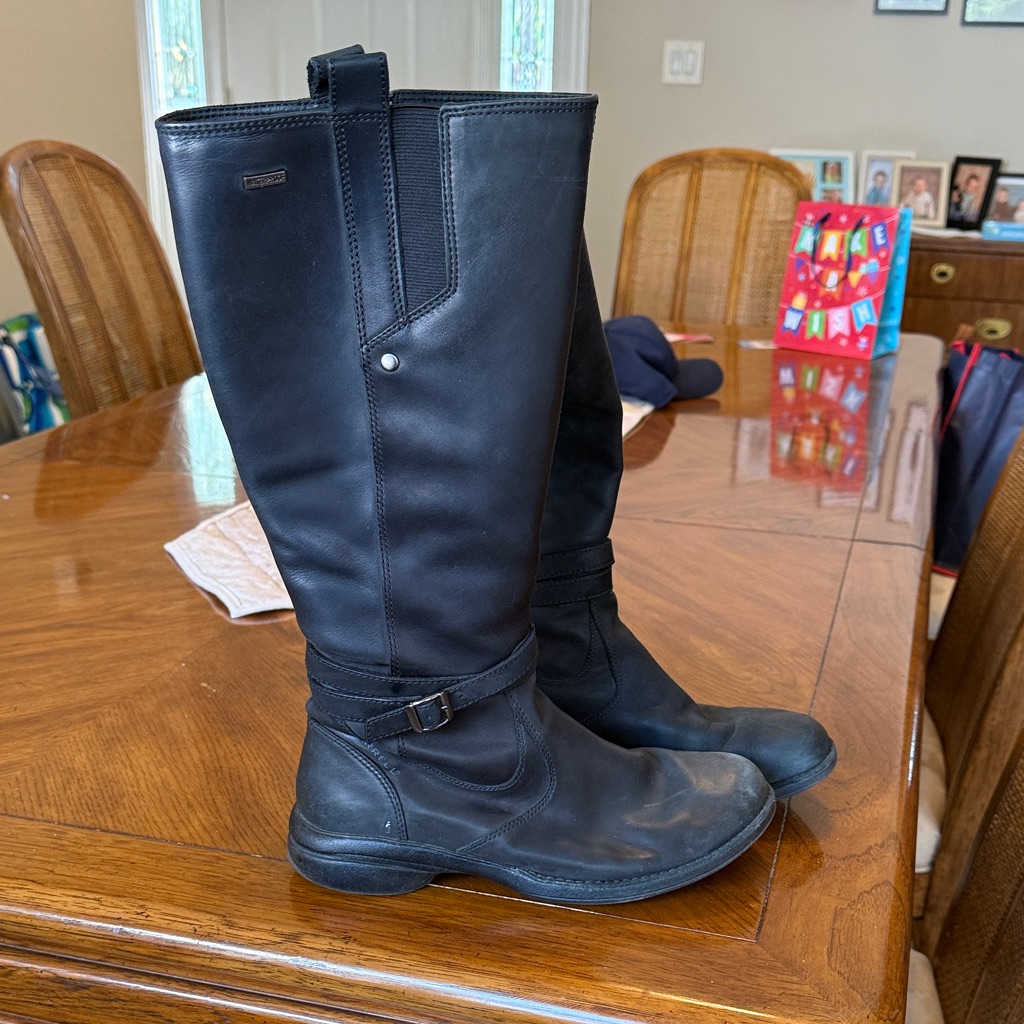 Merrell Captiva Black Leather Riding Boots